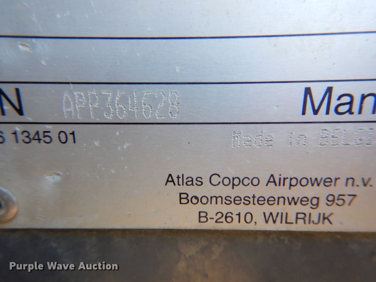 image for item DH0549 2015 Atlas Copco XRVS1000CD6  air compressor