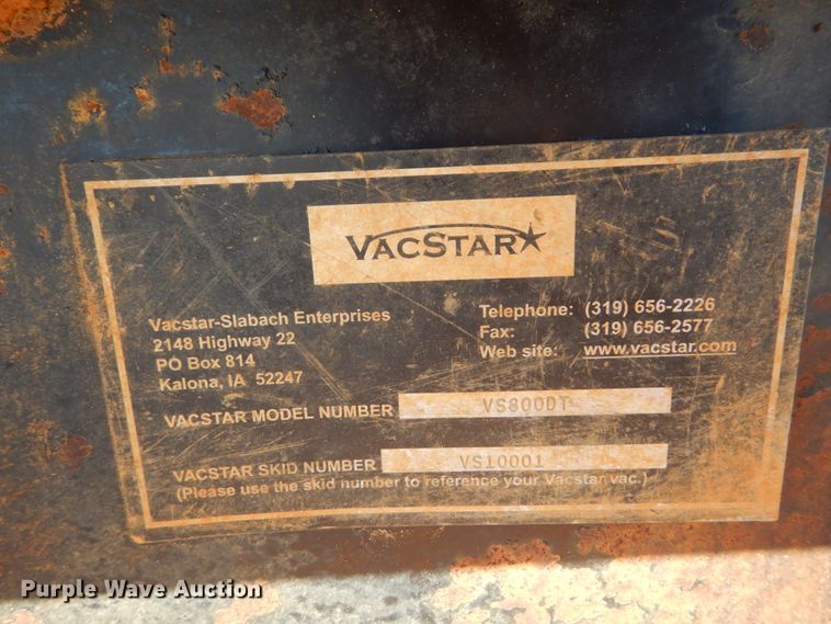 image for item DH0551 2010 Vacstar 800DT  vacuum excavator