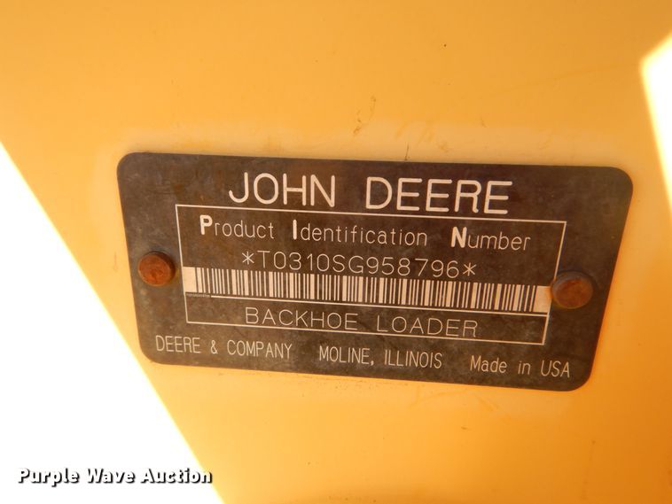 image for item DH0553 2006 John Deere 310SG  backhoe