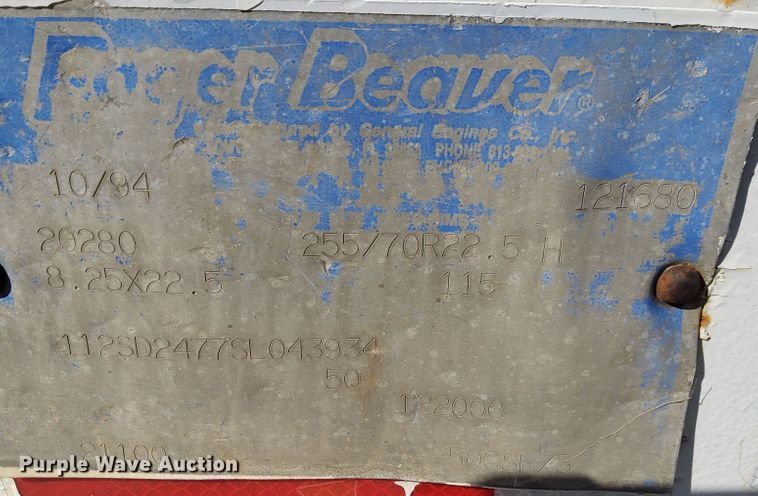 image for item DH0557 1994 Eager Beaver 50GSL lowboy equipment trailer