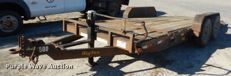 image for item DH0563 2012 Big Tex 14TL-20BK tilt deck equipment trailer