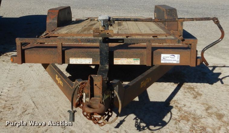 image for item DH0563 2012 Big Tex 14TL-20BK tilt deck equipment trailer