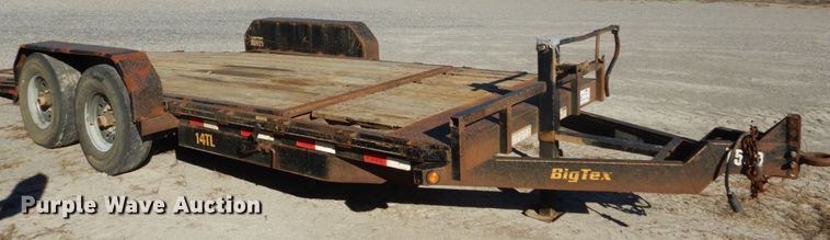 image for item DH0563 2012 Big Tex 14TL-20BK tilt deck equipment trailer