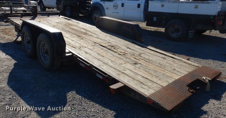image for item DH0563 2012 Big Tex 14TL-20BK tilt deck equipment trailer