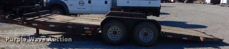 image for item DH0563 2012 Big Tex 14TL-20BK tilt deck equipment trailer