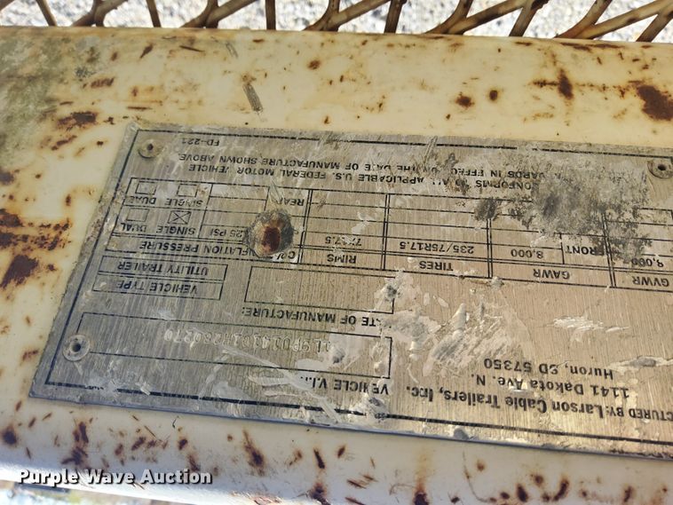 image for item DH0566 2011 Larson reel trailer