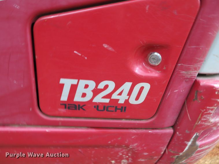 image for item DH0596 Takeuchi TB240  mini excavator