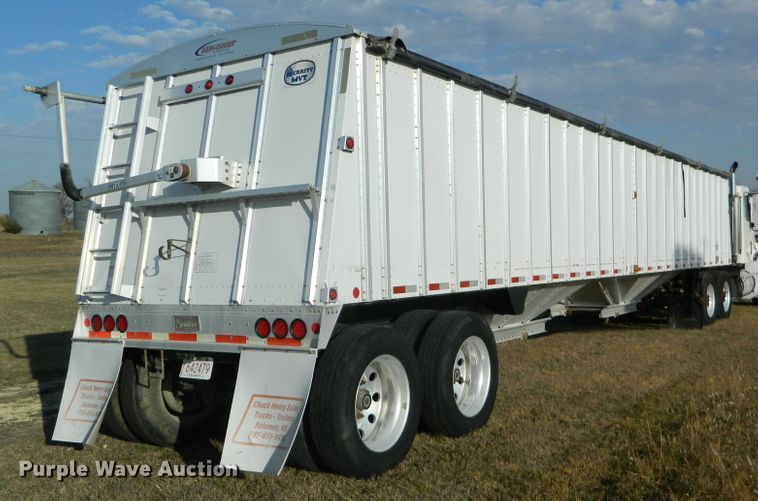 image for item DF4590 2011 Merritt double hopper bottom grain trailer