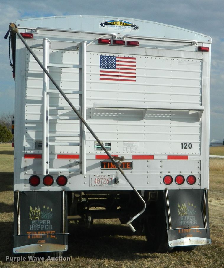 image for item DF4592 2007 Timpte Super Hopper double hopper grain trailer