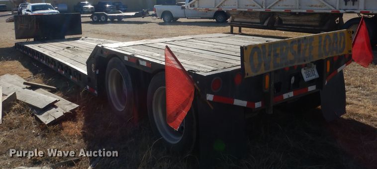 image for item DG4666 1988 Seibert drop deck trailer