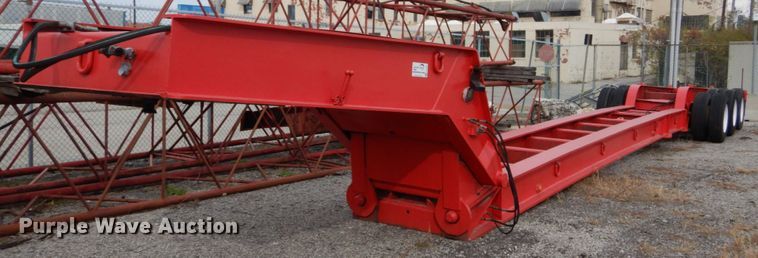 image for item DI1072 1987 Talbert lowboy equipment trailer