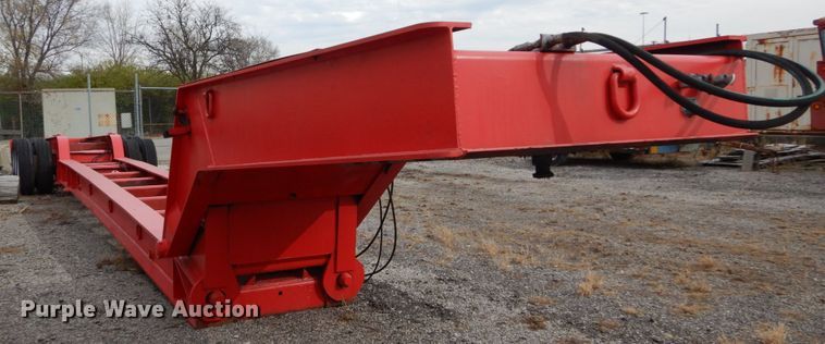 image for item DI1072 1987 Talbert lowboy equipment trailer