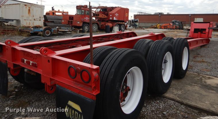 image for item DI1072 1987 Talbert lowboy equipment trailer
