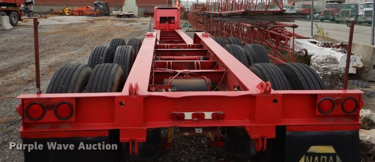 image for item DI1072 1987 Talbert lowboy equipment trailer