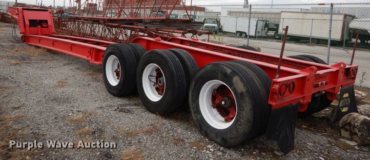 image for item DI1072 1987 Talbert lowboy equipment trailer