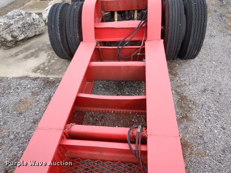 image for item DI1072 1987 Talbert lowboy equipment trailer