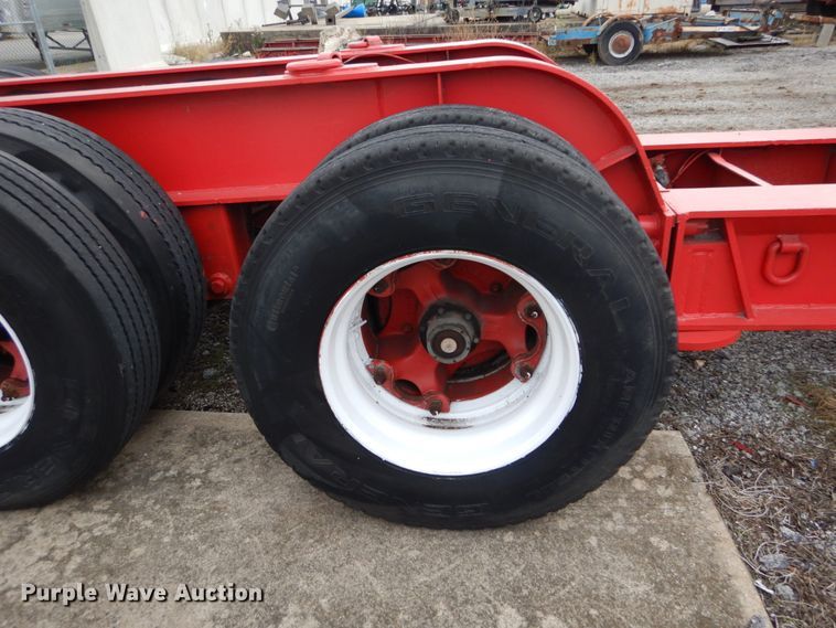 image for item DI1072 1987 Talbert lowboy equipment trailer