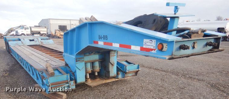 image for item DI2390 1987 Eager Beaver 50HG/HS50-TON lowboy equipment trailer
