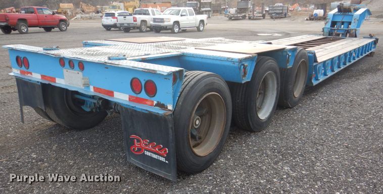 image for item DI2390 1987 Eager Beaver 50HG/HS50-TON lowboy equipment trailer