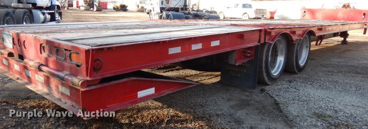 image for item DJ6052 1999 Ledwell drop deck equipment trailer