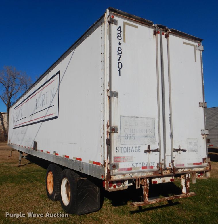 image for item DJ8551 1987 Fruehauf FPX-F2-48 dry van trailer