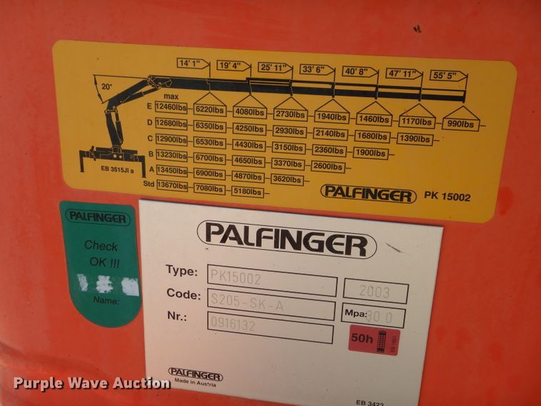 image for item DJ8811 2004 Freightliner Business Class M2  crane truck