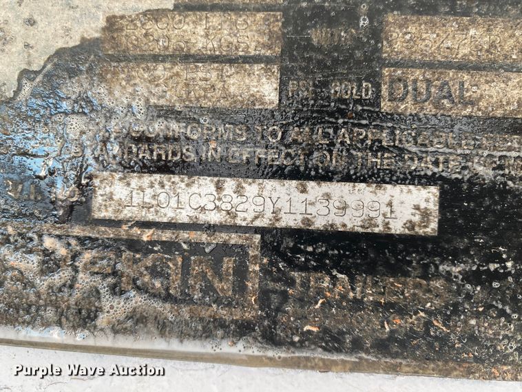 image for item EY9063 2000 Lufkin end dump trailer