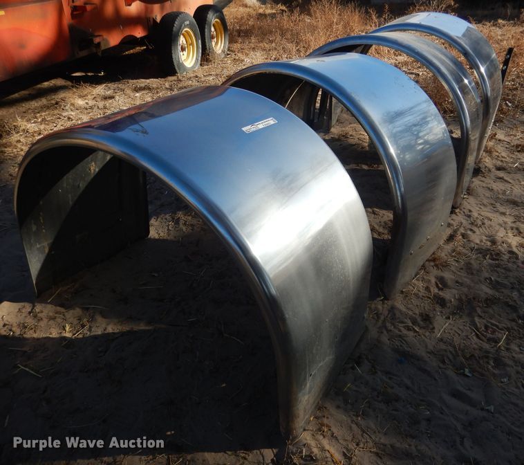 image for item FA9451 (4) Kenworth stainless steel truck fenders