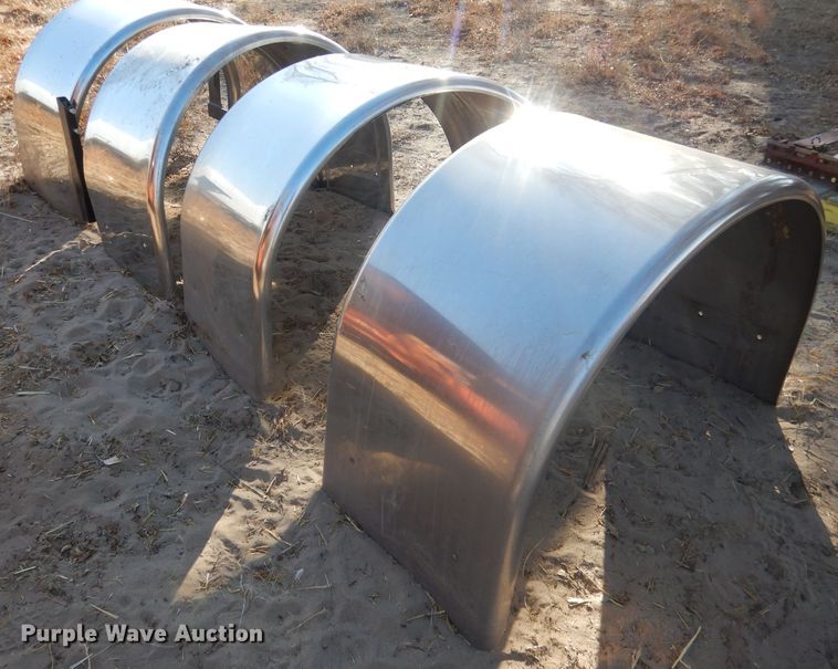 image for item FA9451 (4) Kenworth stainless steel truck fenders