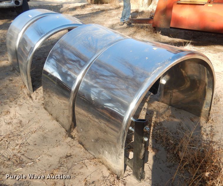 image for item FA9451 (4) Kenworth stainless steel truck fenders