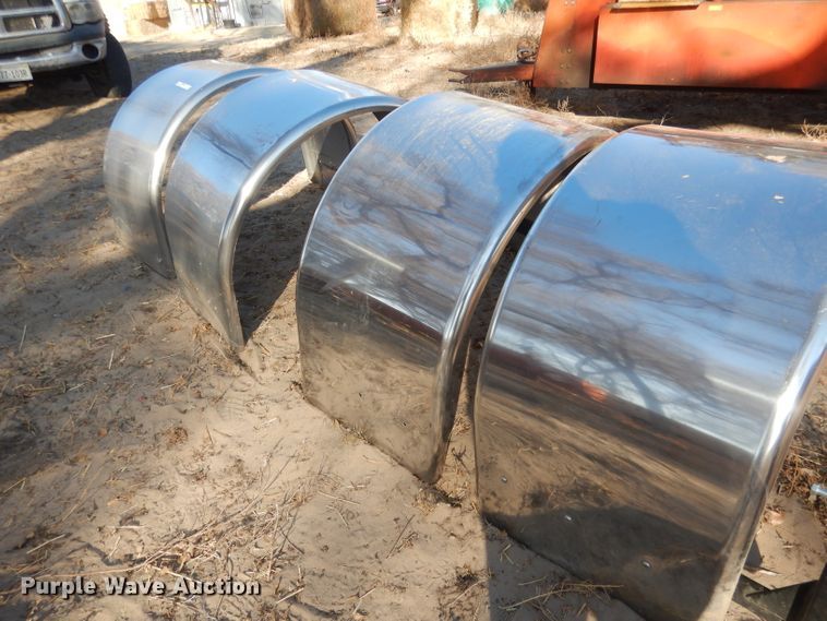 image for item FA9451 (4) Kenworth stainless steel truck fenders