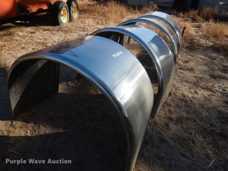 image for item FA9451 (4) Kenworth stainless steel truck fenders