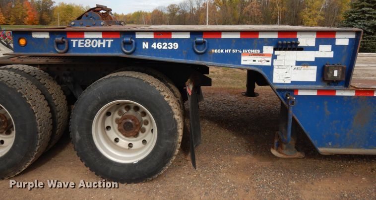 image for item HD9047 2007 Trail-Eze TE80HT drop deck equipment trailer