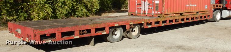 image for item HD9098 1986 Cherokee drop deck trailer