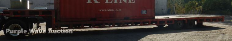 image for item HD9098 1986 Cherokee drop deck trailer