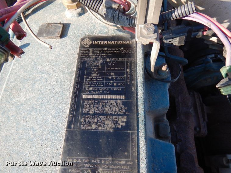 image for item HD9187 2002 International C195 six cylinder diesel engine