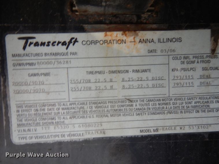 image for item HD9228 1999 Trailmobile dry van trailer