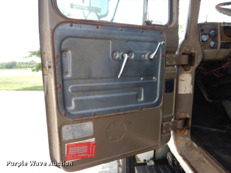 image for item HM9676 1979 Mack R686ST  flatbed truck with Big John tree transplanter