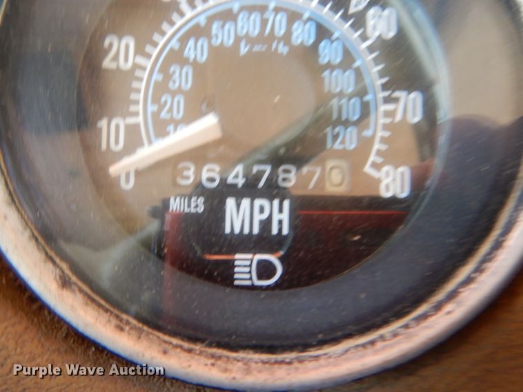 image for item HM9676 1979 Mack R686ST  flatbed truck with Big John tree transplanter