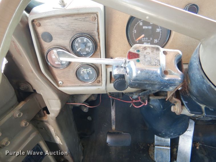 image for item HM9676 1979 Mack R686ST  flatbed truck with Big John tree transplanter