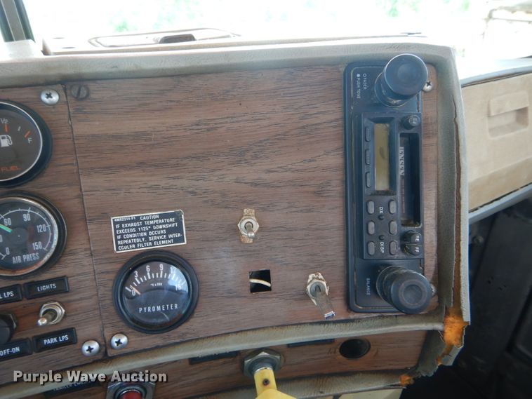 image for item HM9676 1979 Mack R686ST  flatbed truck with Big John tree transplanter