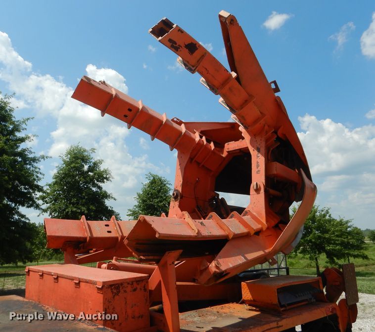 image for item HM9676 1979 Mack R686ST  flatbed truck with Big John tree transplanter