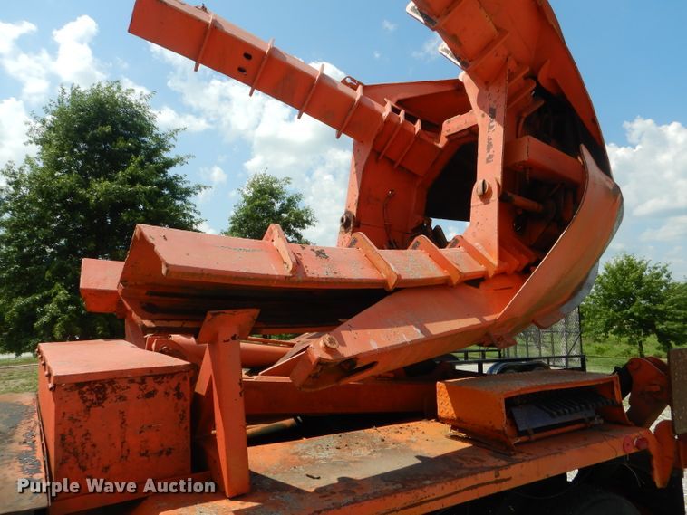 image for item HM9676 1979 Mack R686ST  flatbed truck with Big John tree transplanter