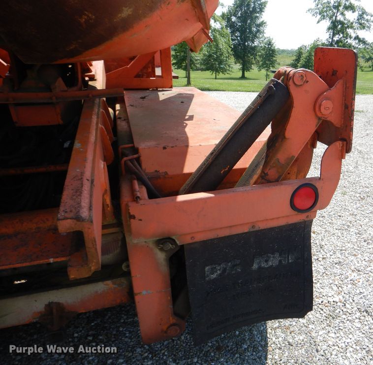image for item HM9676 1979 Mack R686ST  flatbed truck with Big John tree transplanter