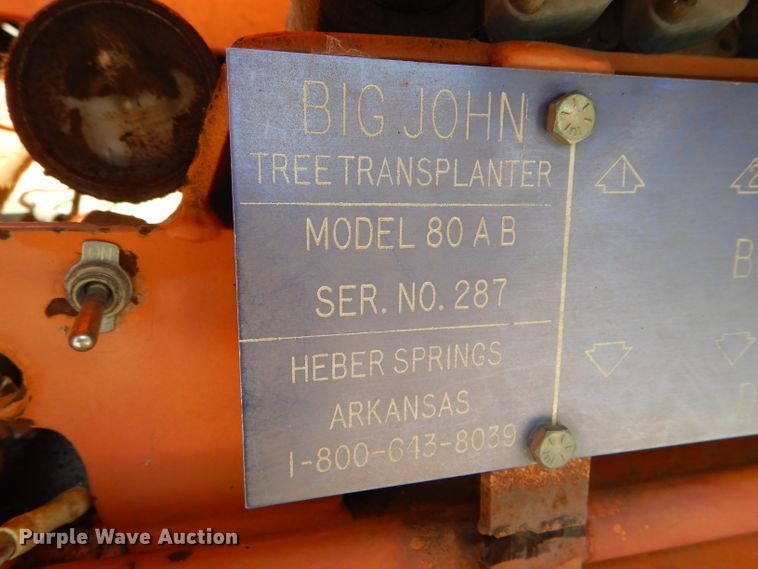 image for item HM9676 1979 Mack R686ST  flatbed truck with Big John tree transplanter