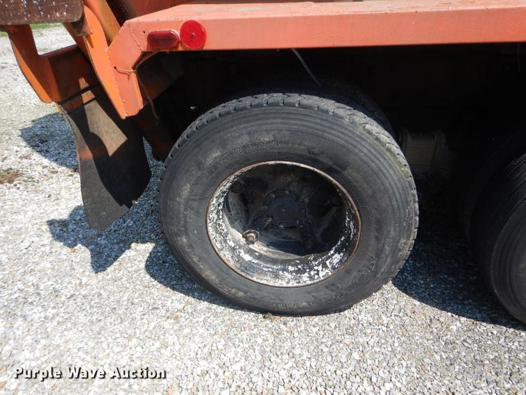 image for item HM9676 1979 Mack R686ST  flatbed truck with Big John tree transplanter