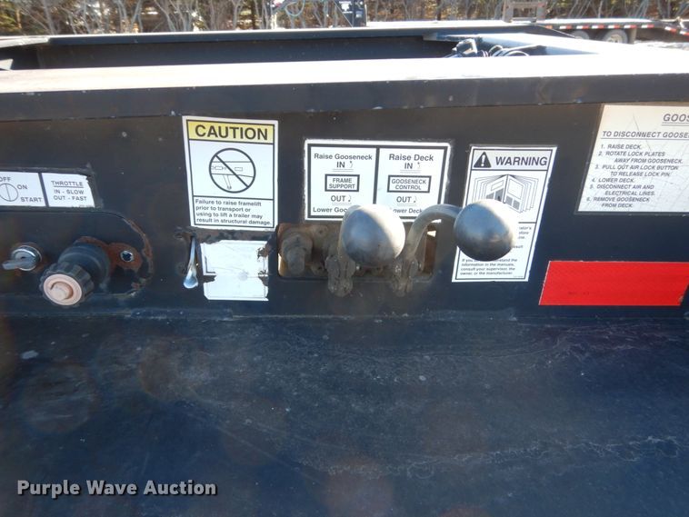 image for item HU9787 2005 Load King 553SS lowboy equipment trailer