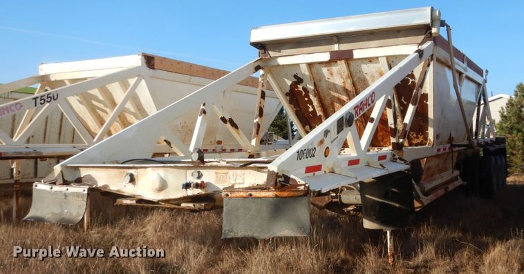 image for item HU9794 1999 Ranch Manufacturing Co bottom dump trailer