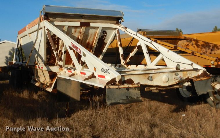 image for item HU9794 1999 Ranch Manufacturing Co bottom dump trailer