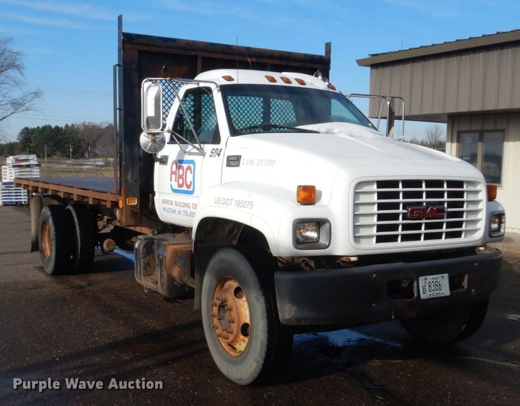image for item HU9815 2002 GMC C7500  dump flatbed truck